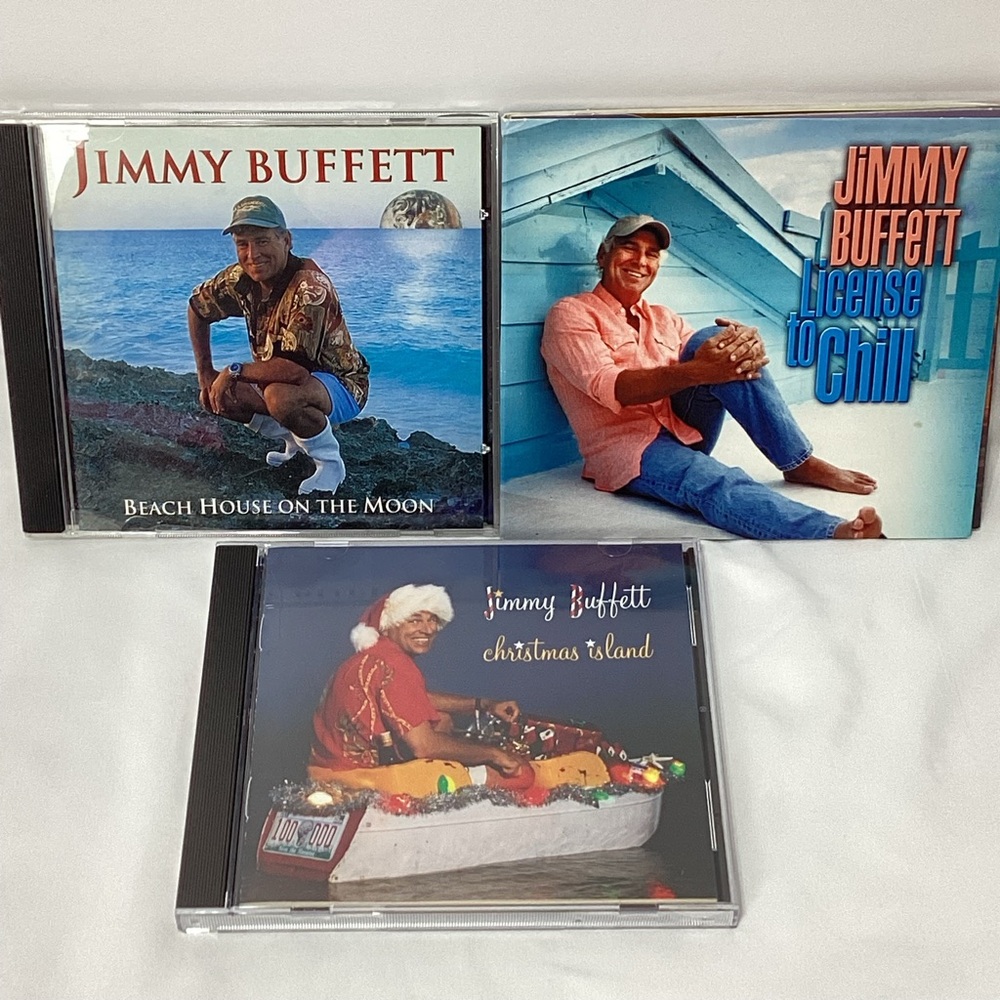 Jimmy Buffett CD Lot 3 Beach House On The Moon Christmas Island License To Chill